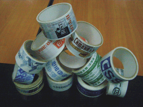 Изготовление скотча с логотипом в Киеве